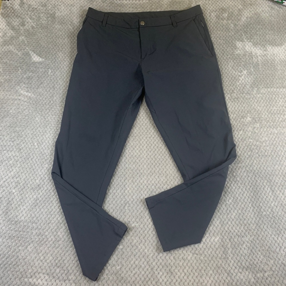 Lululemon Commission‎ Classic Pants Mens 38x31 Charcoal Gray Stretch Chino
